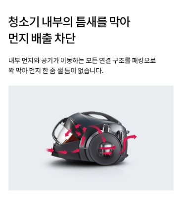 LG전자 싸이킹3 싸이클론 유선 진공청소기 K83IGY 이미지 5